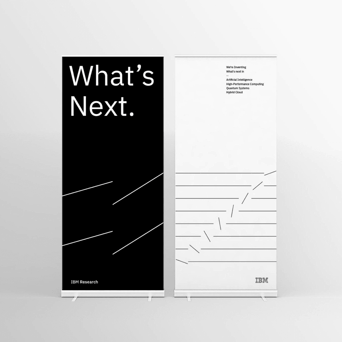 two-sided rollup banner for IBM Research event two-sided rollup banner for IBM Research event